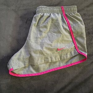 Nike Gray Shorts with Pink Trim